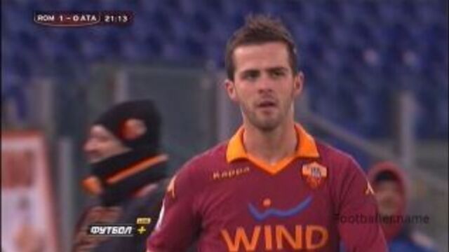 Миралем Пьянич видео гол. Рома - Аталанта. Кубок Италии 1-8 финала. Footballer.name