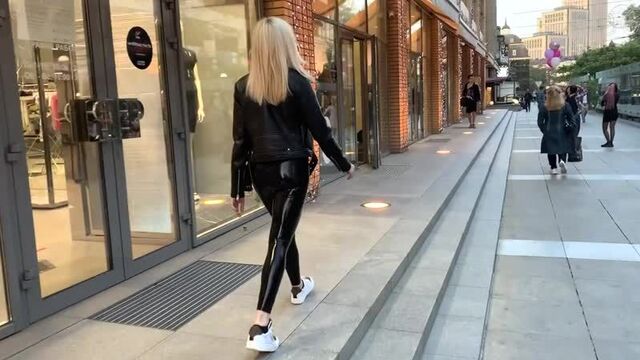 Katya SuperB in Latex Leggings