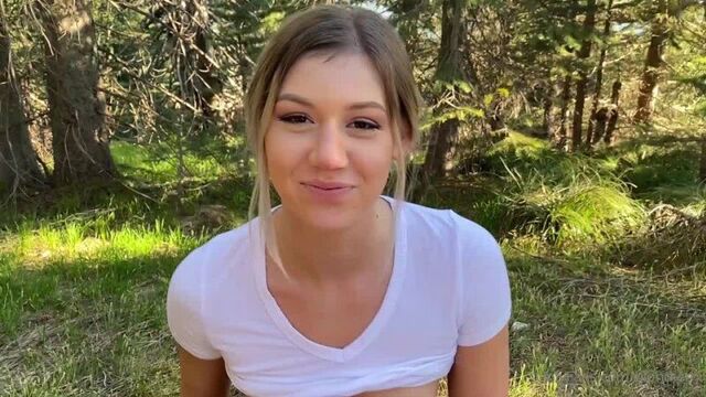 Blondierhi решила пососать член на природе onlyfans 1080 HD porno sex milf sexy mature pussy blowjob ass