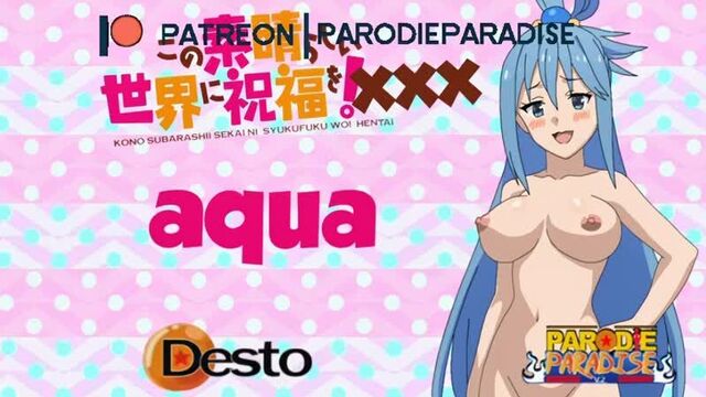 Коносуба - Аква Konosuba (by desto Parodie Paradise) HD1080p порно 18+ секс хентай r34