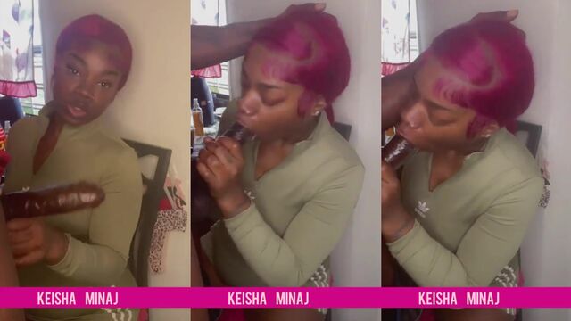 KeishaMinaJ gets her BBC worshiped in a steamy, sloppy session