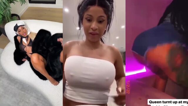 A deep fake Cardi B gets her pussy filled with cum in a creamy tribute