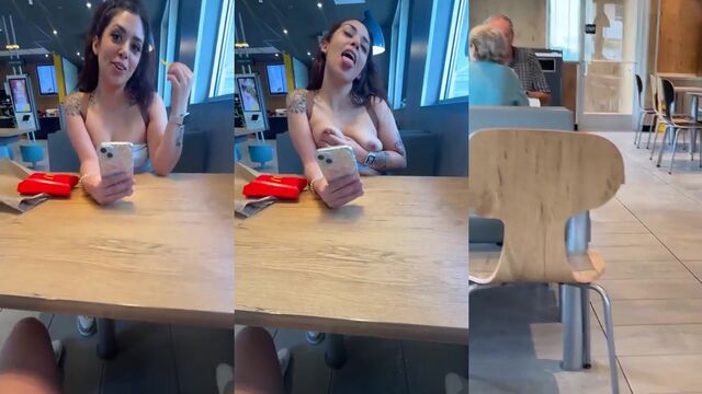 Pregnant safada eats leite materno in the street park