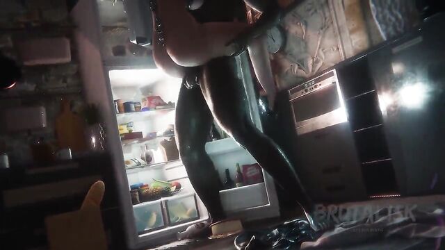 Eve, from the popular 3D hentai series, gets into a tricky situation