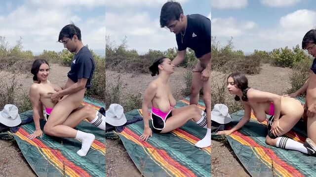 Latina FYPTT girl fucked outdoors on TikTok