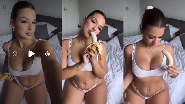 XeniaHelenaa gets her big titts covered in cum during hot dance