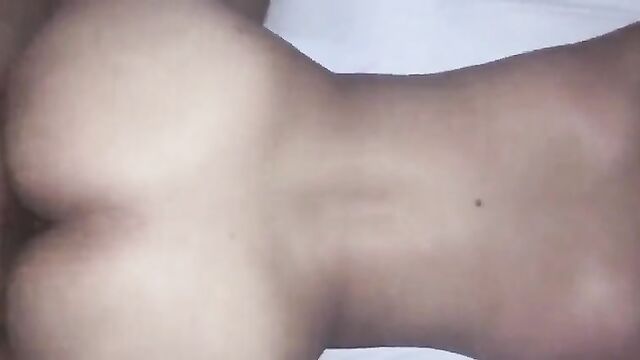 Asian beauty gets fucked from behind and in doggy style