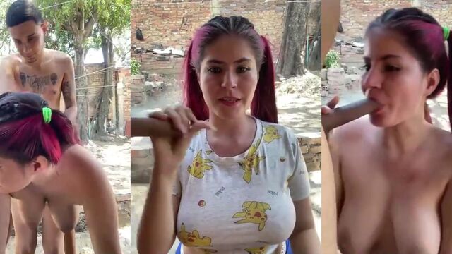 Busty Latina gets fucked on a hot cam show