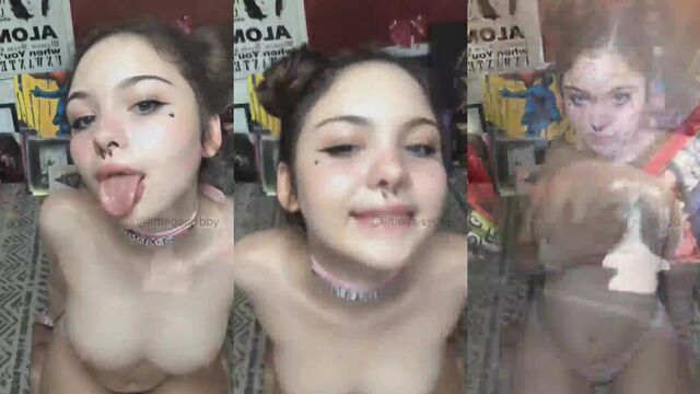 Cute e-girl Snowbunny cheats on her husband with BBC