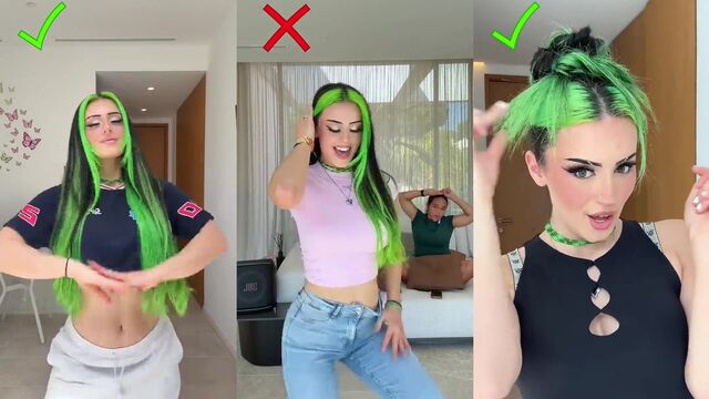 A sexy dancer tried not to cum while performing on her stomach