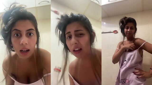 Morena Juh Gomes shows her tits slipping out of her dress on Instagram