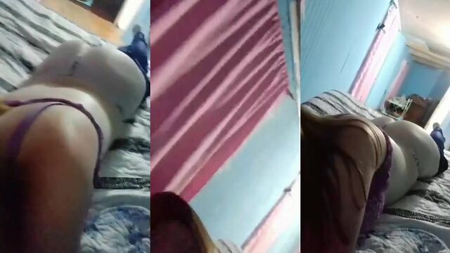 A super hot Chilean girl shows her ass and plays with it on camera