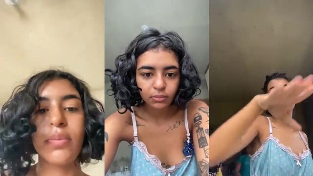 Morena gostosa Rayane Silva showing her boobs live