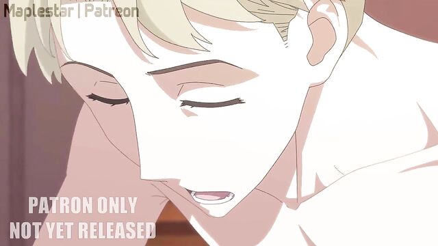 Hentai anime with a map of stars and oral sex