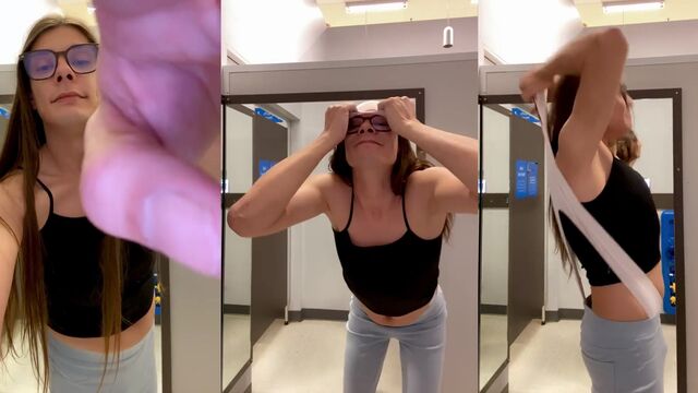 A guy gets humiliated in the bathroom after being caught in a compromising situation