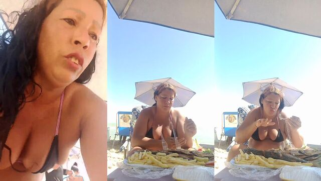 Hot MILF Dinha Maluquinha shows her big ass on YouTube