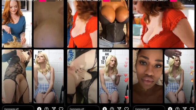 IG model exposes her perfect ass during a live try-on session
