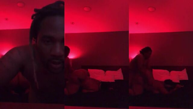 Thick Ebony with a round ass enjoys intense sex
