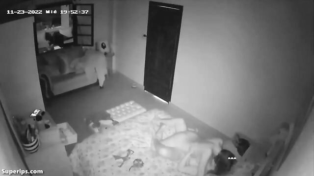 Voyeur caught a hidden lesbian encounter with intense passion