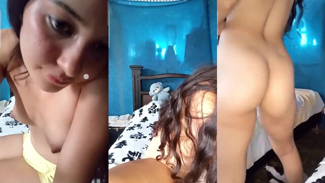 Petit teen with big ass enjoys riding cock hard