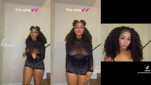 Ebony and Latina TikTok thots get fucked hard in a steamy scene