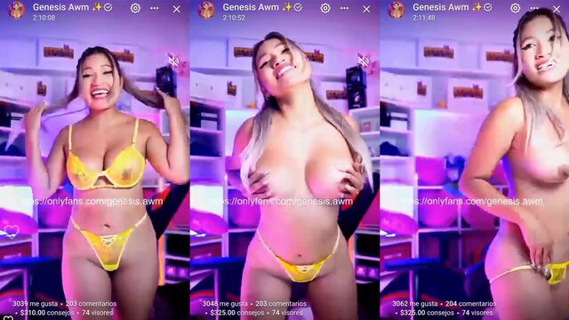 GenesisAWM is a hot babe who loves to show her body