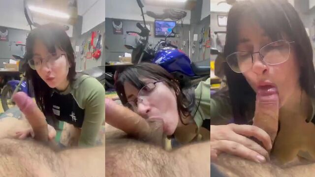 A blowjob with the delicious blonde Blanquita and her wet pussy