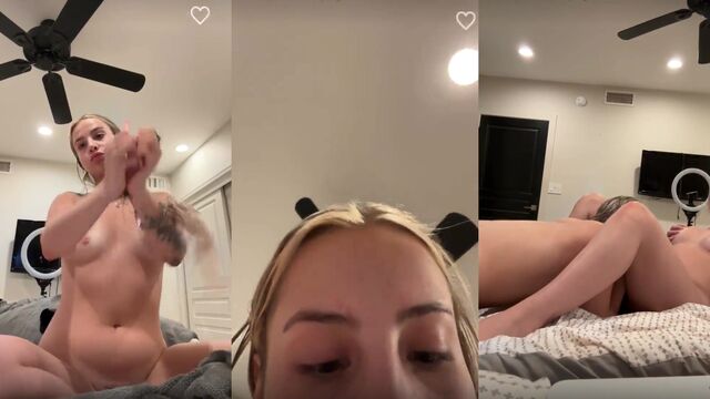 A stunning college girl masturbates on camera and shows her cumslut side