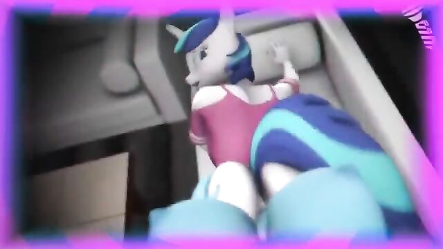 Futa Rainbow Dash x Fluttershy by zZiowin, a popular MLP SFM futa animation