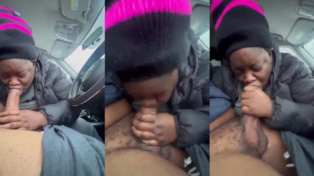 Homeless crackhead gets his throat fucked by a hot mature hooker