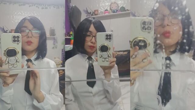 Aiko Cherries in hot ASMR action with a steamy twist
