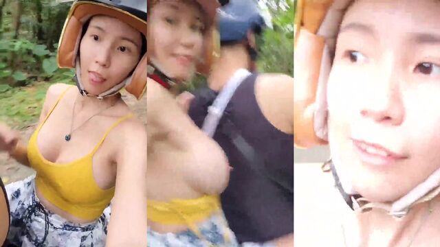Hot Chinese babe Zozo got her pussy railed and leaked