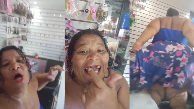 Fat granny with giant ass enjoys getting fucked hard