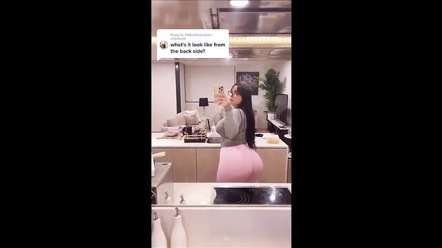Busty Latina slut fucked by a big cock in the ass