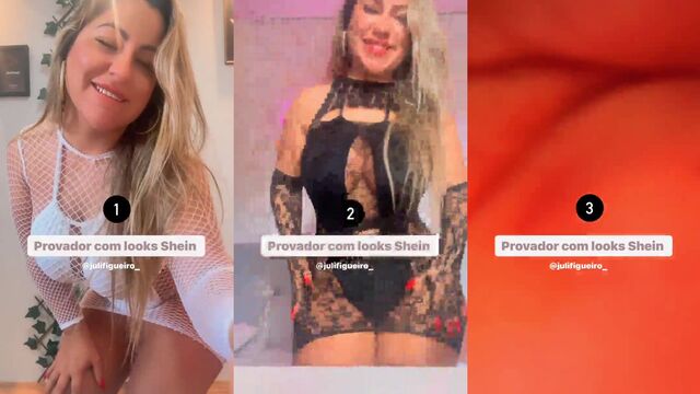 A sexy brunette has a hot sex session with a stunning finish