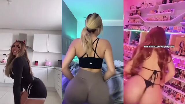 Twitch streamer Ariabela gives a blowjob and masturbates for money