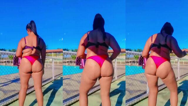 Bunda gostosa Morena Gata do Kwai rabuda em TikTok, mostrando sua rola linda