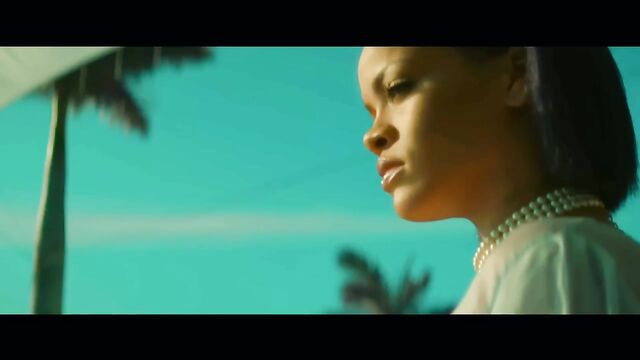 Rihanna's half-naked body moves rhythmically to the music, inspiring erotic thoughts