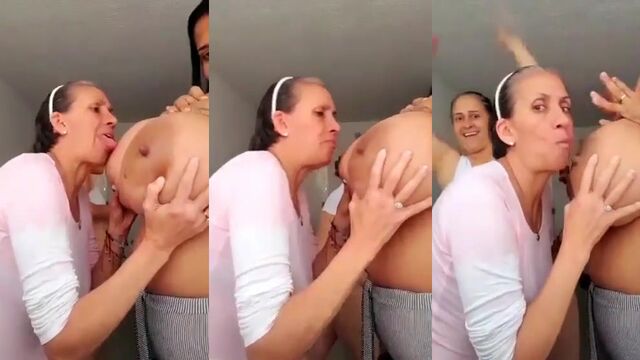 Nicole Colina shows her huge ass in the bedroom