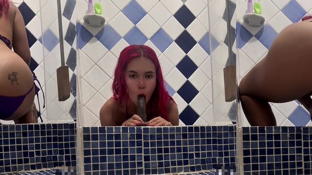 A red-haired Mexican girl with a big ass masturbates on camera