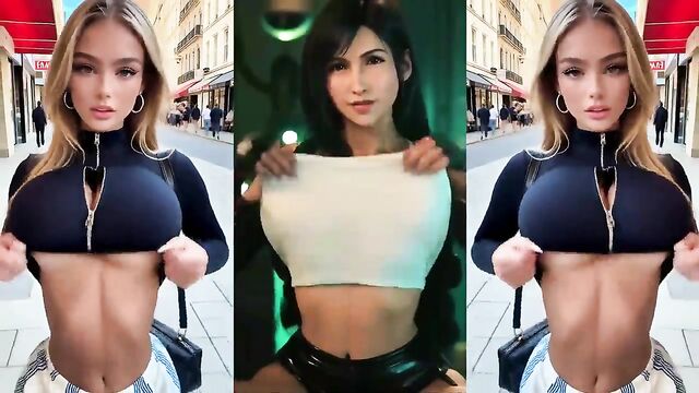 Gorgeous 3D goddess showcases her huge assets in a sensual AI-generated scene
