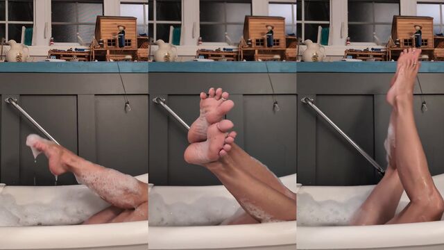Oily soles footjob with a huge load on feet for a fetishistic experience