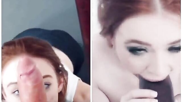 A small white cock is no match for a big black one