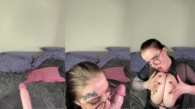 Gorgeous Russian babe with big natural boobs enjoys solo masturbation