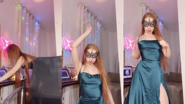 Hot Brazilian chick is doing a sexy show on Bigo Live