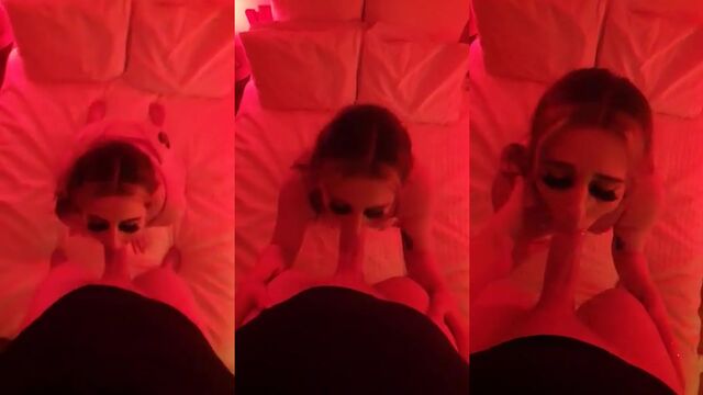 Aussie girl grinds cock with her soles until a hot load lands on them