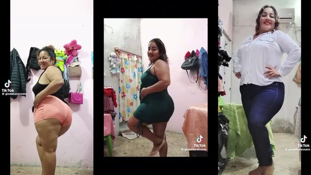 Obesas cerditas moviendo las nalgas por likes en un video cochino