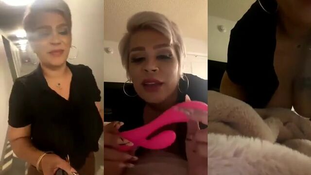 Hot Brazilian MILF Mia Linz enjoys sensual solo masturbation in the bathtub