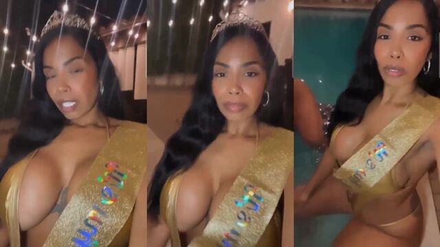 Big tits Latina Touching Milky Boobs on the Wetback Beach
