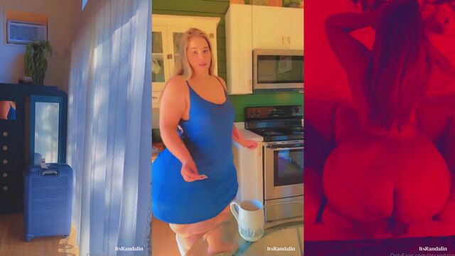 BBW cowgirl rides a big cock until cream pie